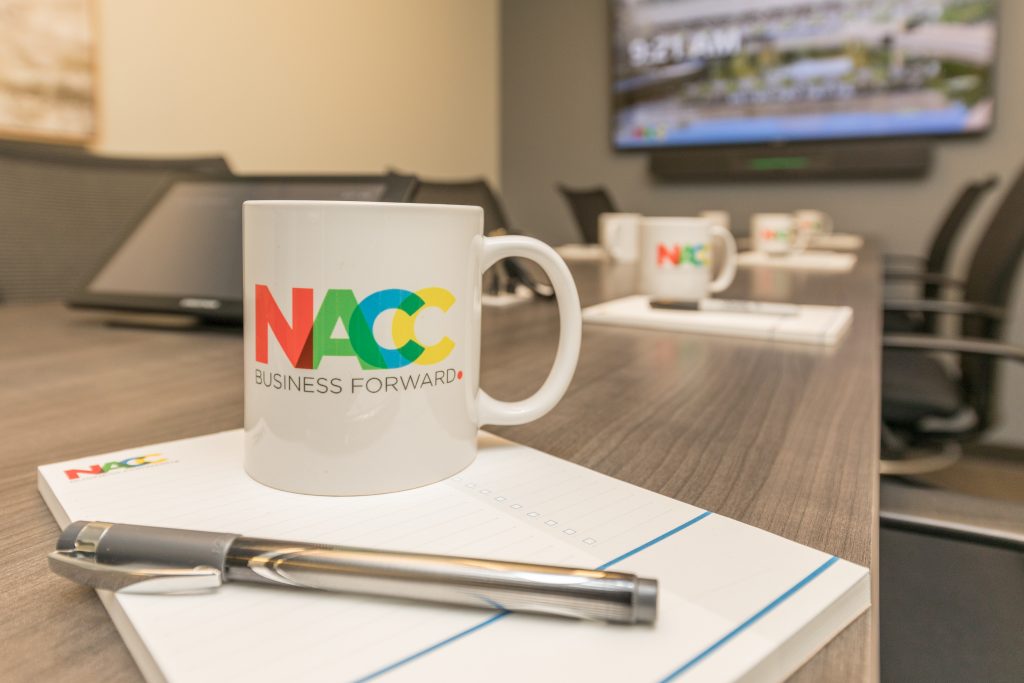 Swag on exec conf table